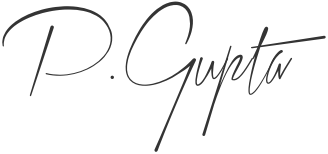 Pradeep K. Gupta signature